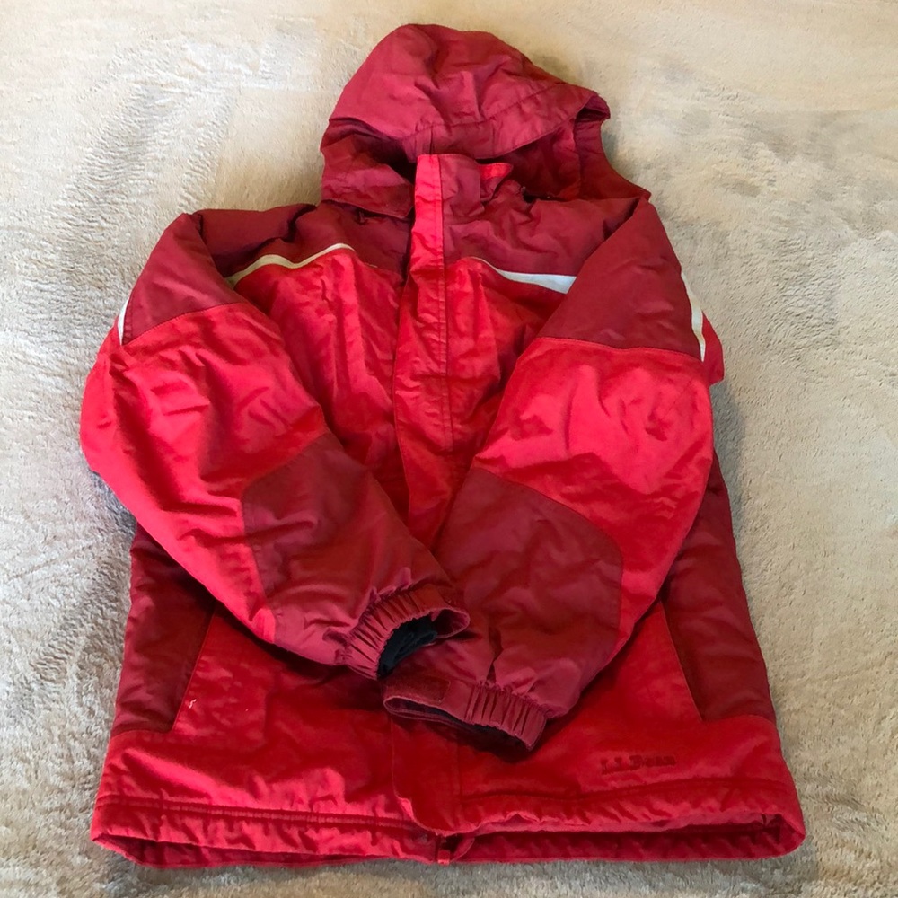 LL Bean Boys Winter Ski Jacket Size M (10-12)